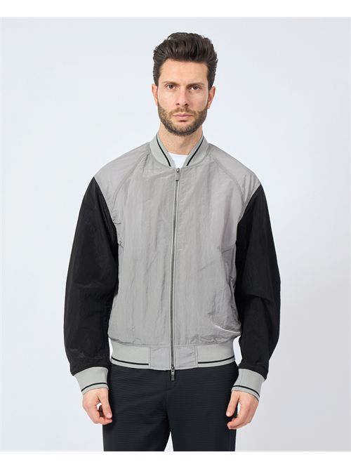 Giubbino Armani Exchange fullzip a blocchi di colore ARMANI EXCHANGE | XM000404-AF13174M8089